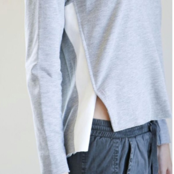 PHARAOH VELVET TRIM SWEATSHIRT HEATHER GREY NWT - Picture 3 of 8